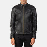 Youngster Black Leather Biker Jacket