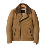 SUEDE LEATHER JACKET FOR BIKER